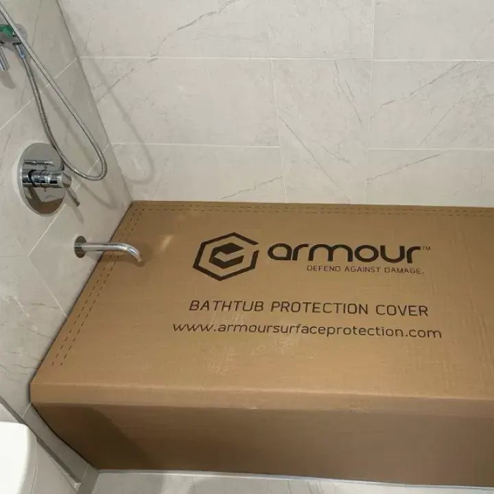 Armour Bathtub Protection Cover Protecting High Value Surfaces