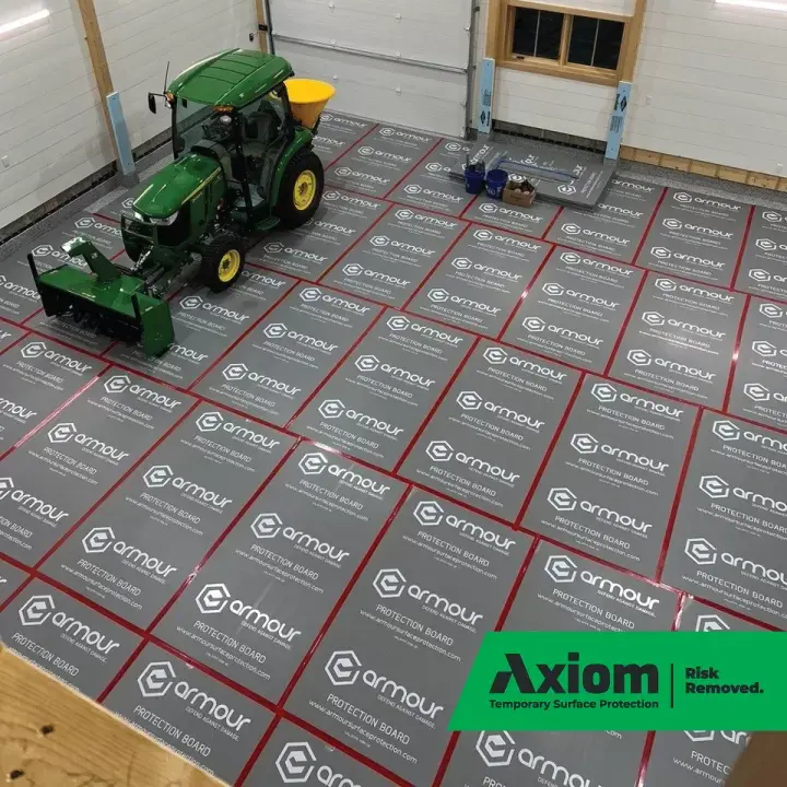 Image of Armour Protection Board - Grey for complete jobsite surface blog by Axiom, supplier to Canada/ North America construction professionals