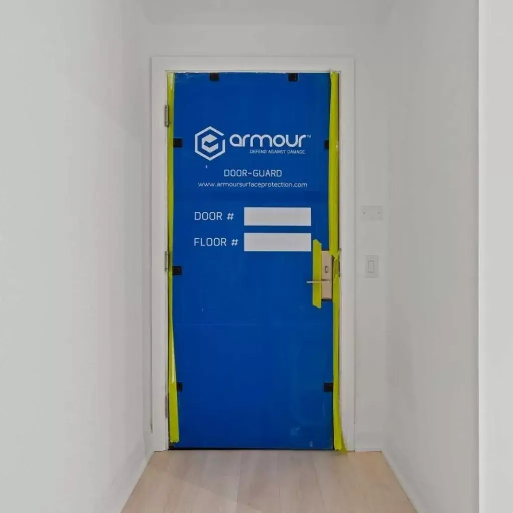 Image of Camrost Felcorp Project for jobsite door protection blog by Axiom, supplier to Canada/ North America construction professionals