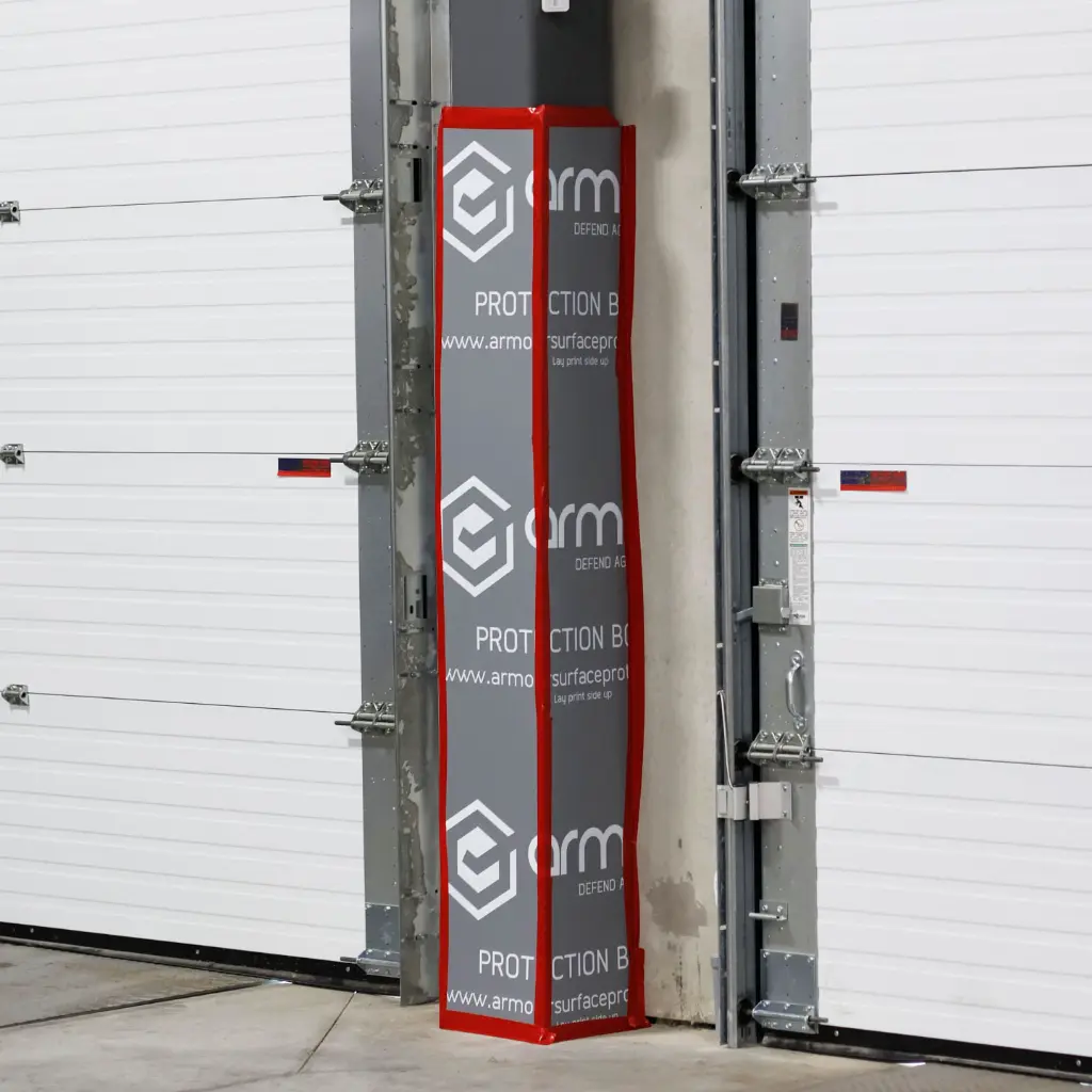 Armour-Protection-Board---Grey-In-Use-on-Column-2.webp